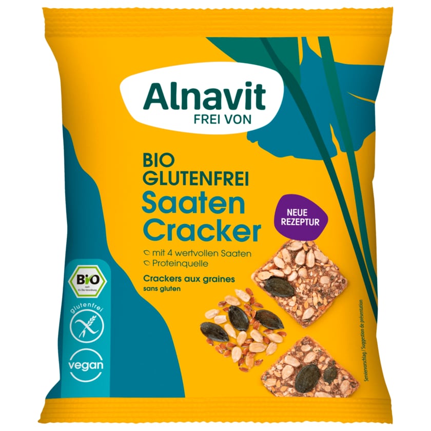 Alnavit Bio Saaten Cracker glutenfrei 75g